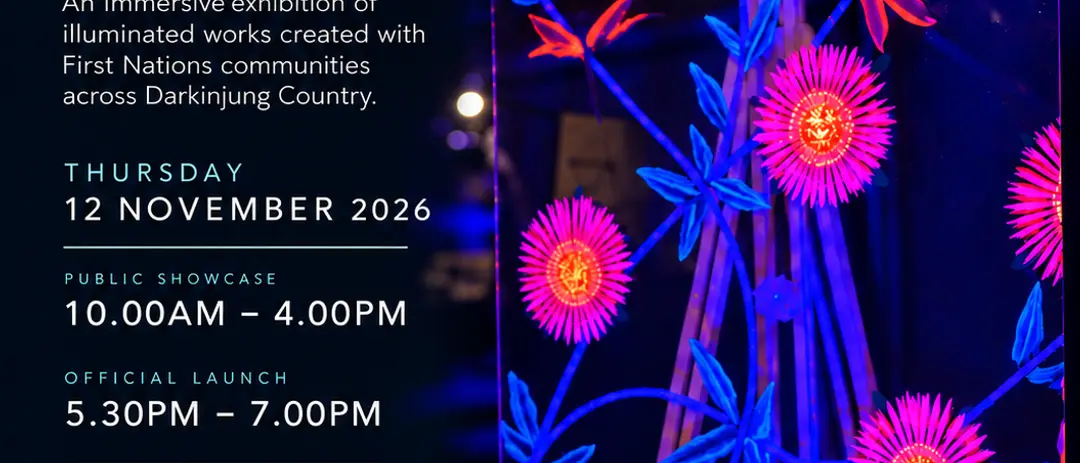 Illuminating our Stories — event artwork, Gosford , NSW