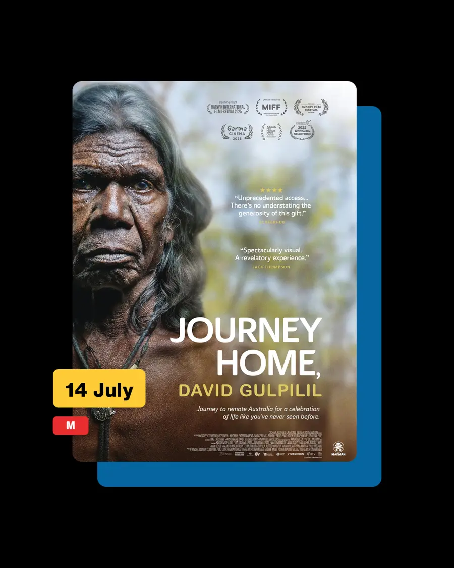 Journey Home: David Gulpilil — event artwork, Joondalup, WA