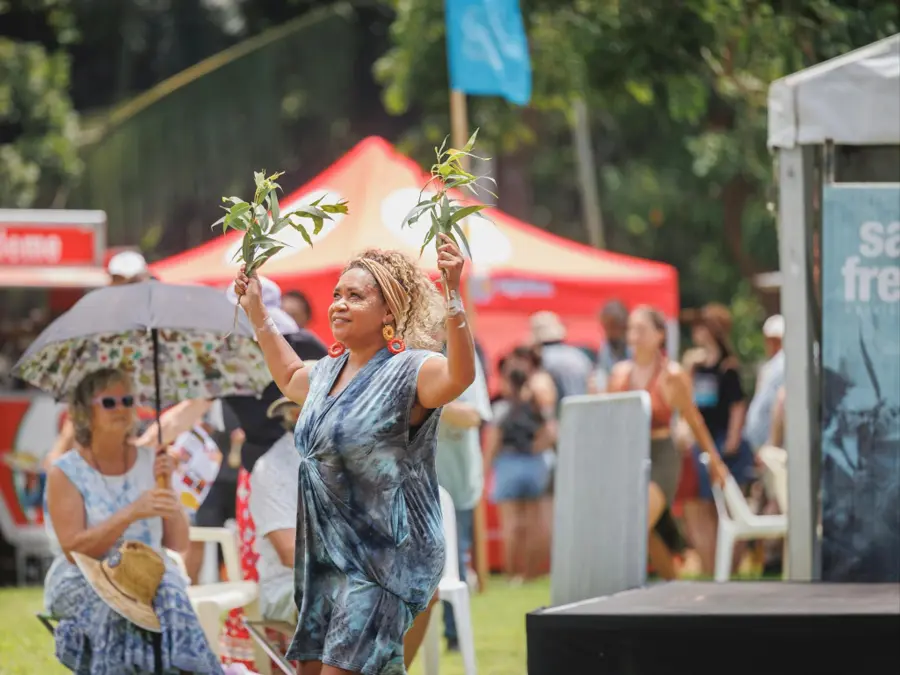 Saltwater Freshwater Festival 2027 — event artwork, Coffs Harbour, NSW