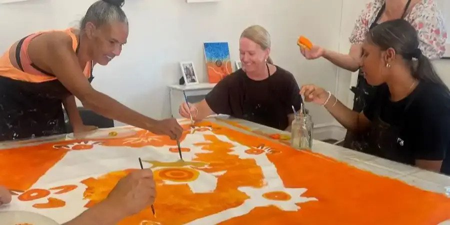 Community Canvas | Amanda Hart — event artwork, Fremantle, WA