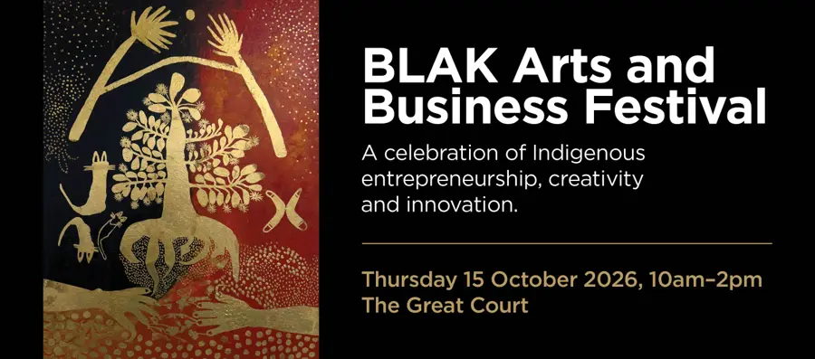 BLAK Arts and Business Festival — event artwork, St Lucia, QLD