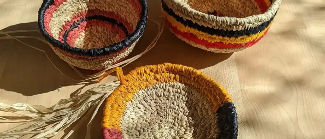 Basket & Earring Weaving — event artwork, Fremantle, WA