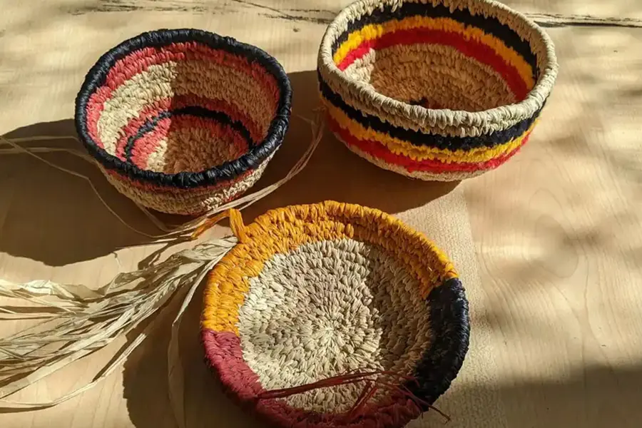 Basket & Earring Weaving — event artwork, Fremantle, WA