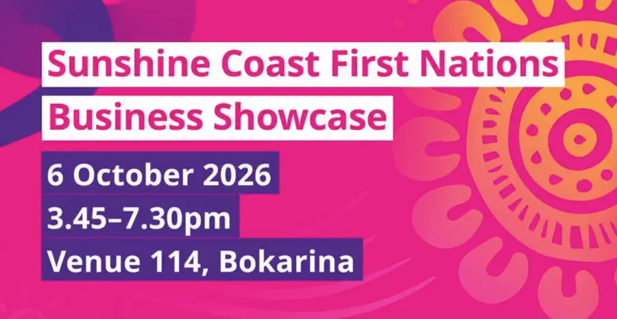 2026 Sunshine Coast First Nations Business Showcase — event artwork, Bokarina, QLD