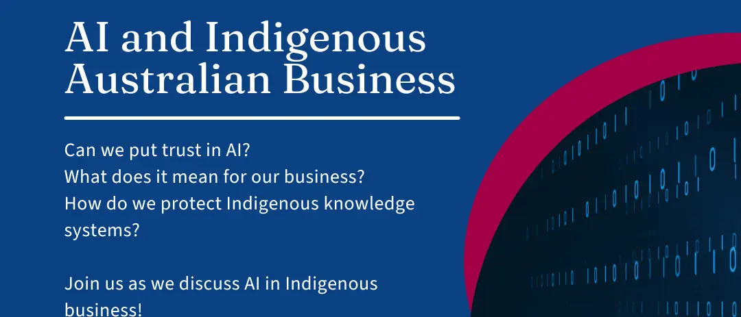 Panel discussion - AI and Indigenous Business — event artwork