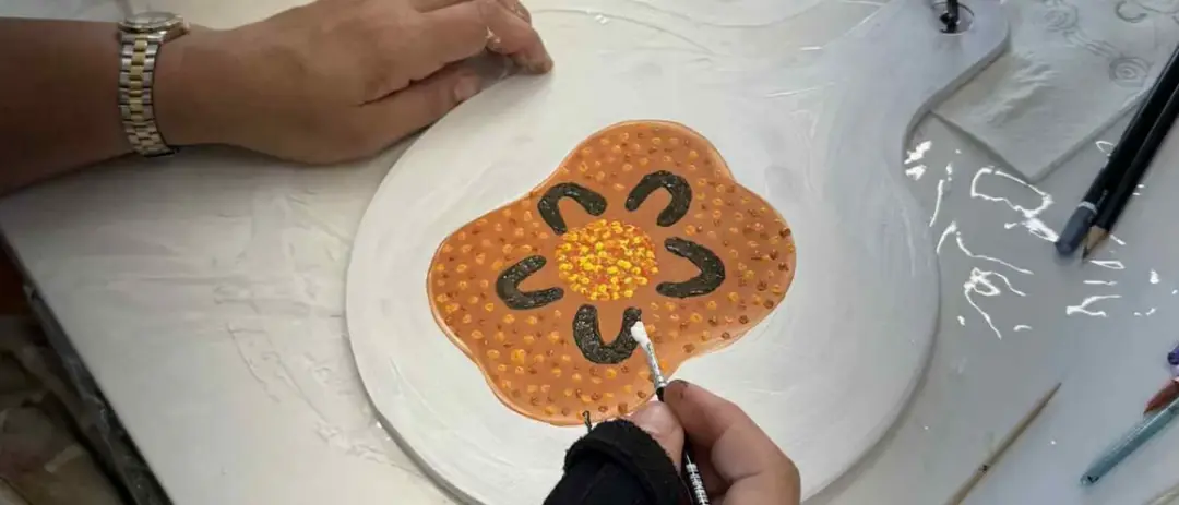 Art Class | Platter Board Painting — event artwork, Fremantle, WA