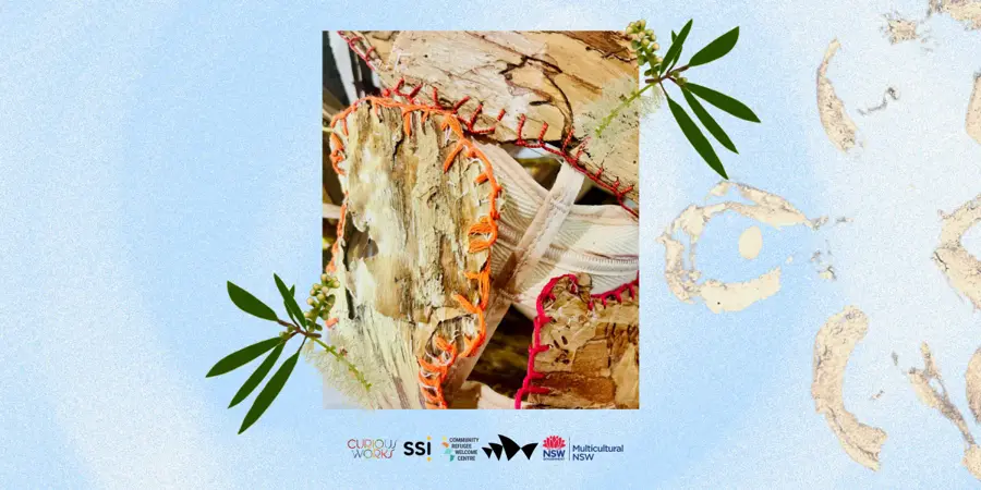 Adorning Country’ Paperbark Workshop with Kylie Colemane — event artwork, Fairfield, NSW