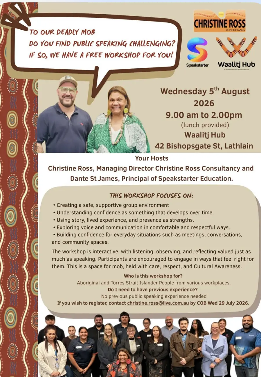 Christine Ross — event artwork, Lathlain, WA