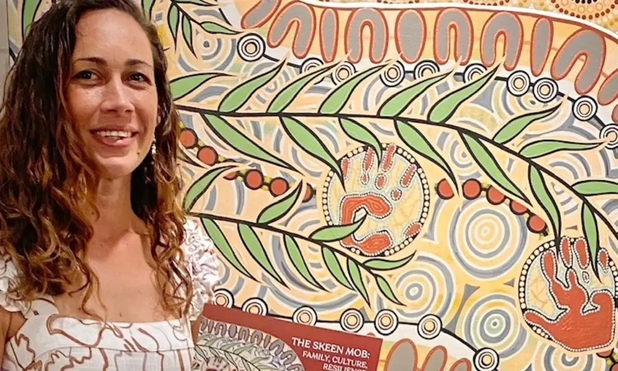 Gathering: Muralappi Arts: Jessica Skeen — event artwork, Brisbane City, QLD