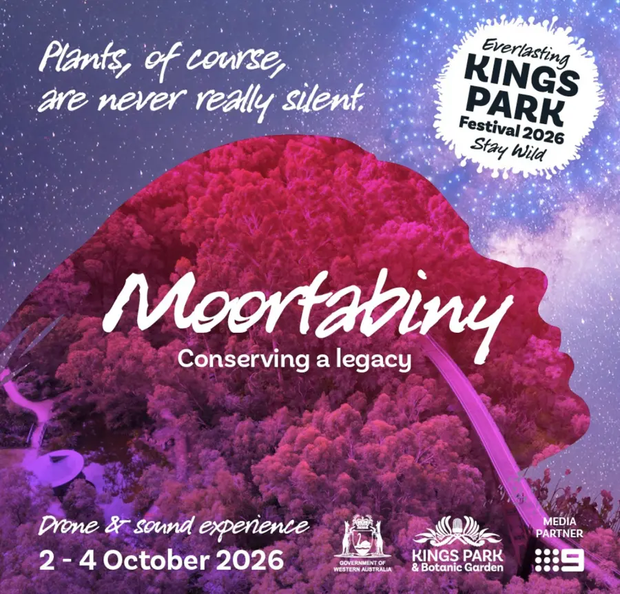 2 - 4 Oct. Moortabiny (Becoming Family) — event artwork, West Perth, WA
