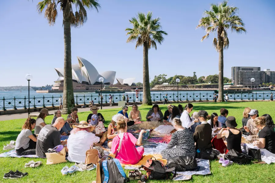 Weaving Under the Bridge — event artwork, Dawes Point, NSW