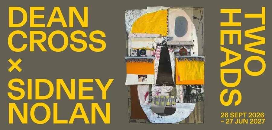 Dean Cross X Sidney Nolan: Two Heads — event artwork, Canberra, ACT