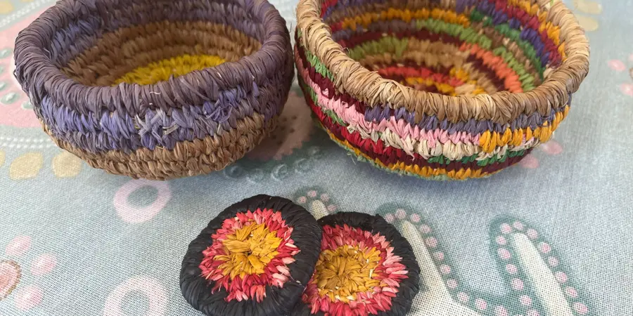 Basket & Earring Weaving — event artwork, Fremantle, WA
