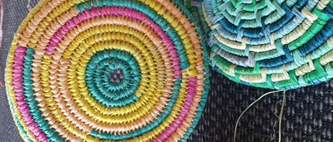 Weaving on Yarun — event artwork, Bongaree, QLD