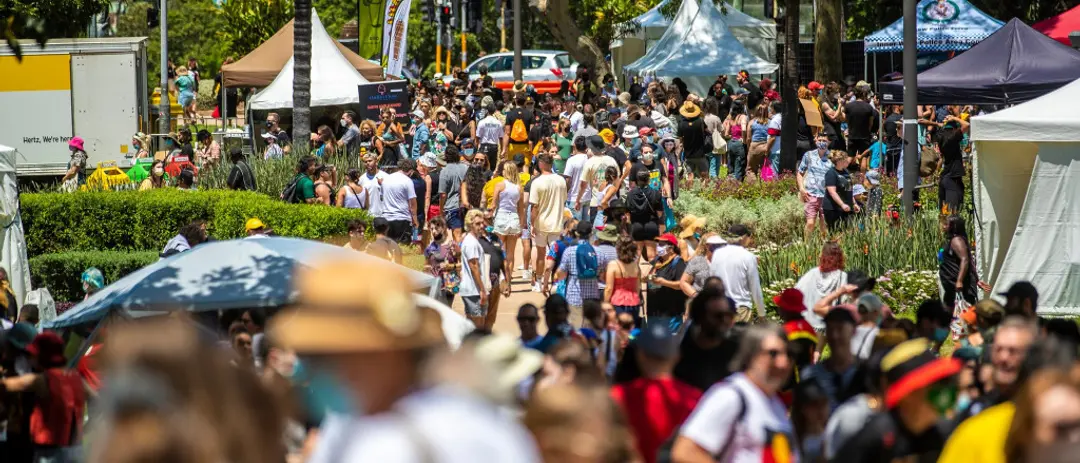 Yabun Festival — event artwork, Broadway, NSW